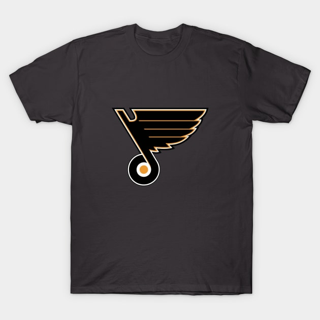 Flyers - Blues logo mashup T-Shirt by phneep